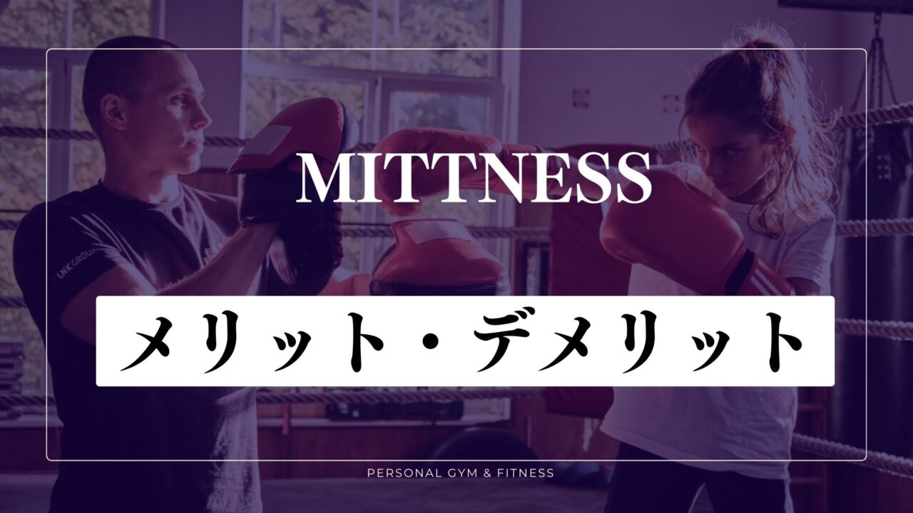 【特徴】ミットネスのメリット＆デメリット